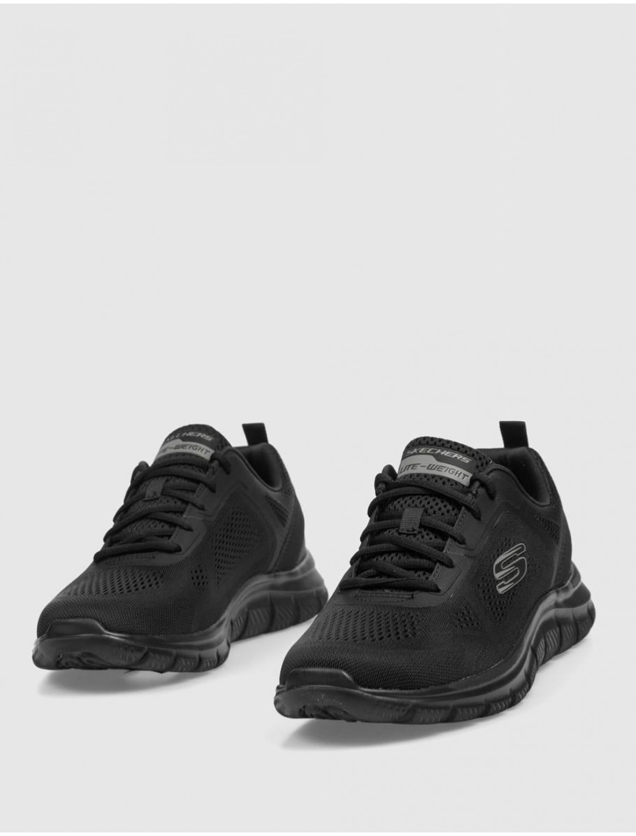 ZAPATILLA SKECHERS TRACK BROADER NEGRO