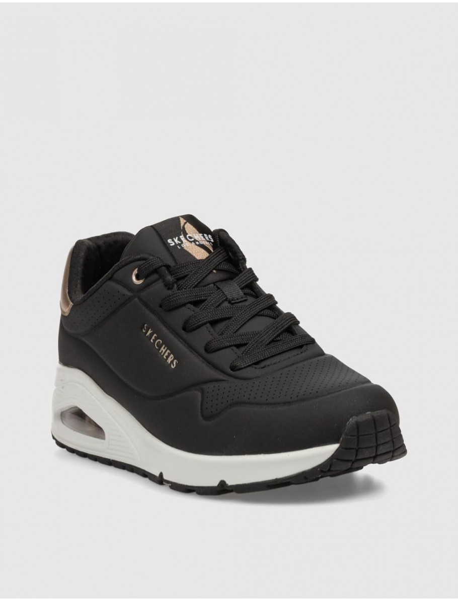ZAPATILLA SKECHERS UNO GOLDEN AIR NEGRO