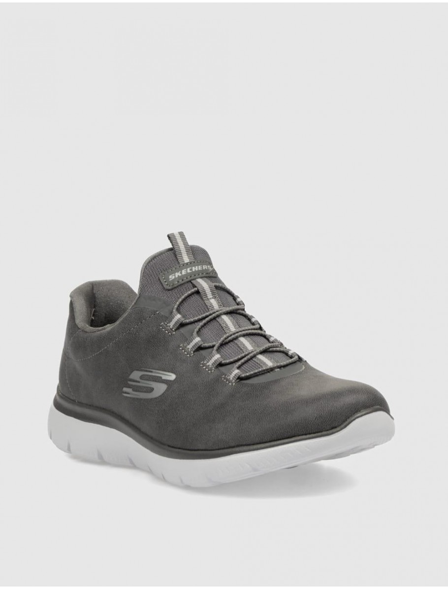 ZAPATILLA SKECHERS SUMMITS ITZ BAZIK PLOMO