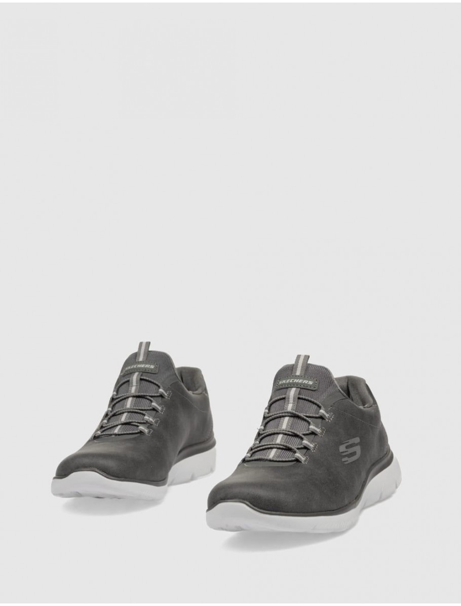 ZAPATILLA SKECHERS SUMMITS ITZ BAZIK PLOMO