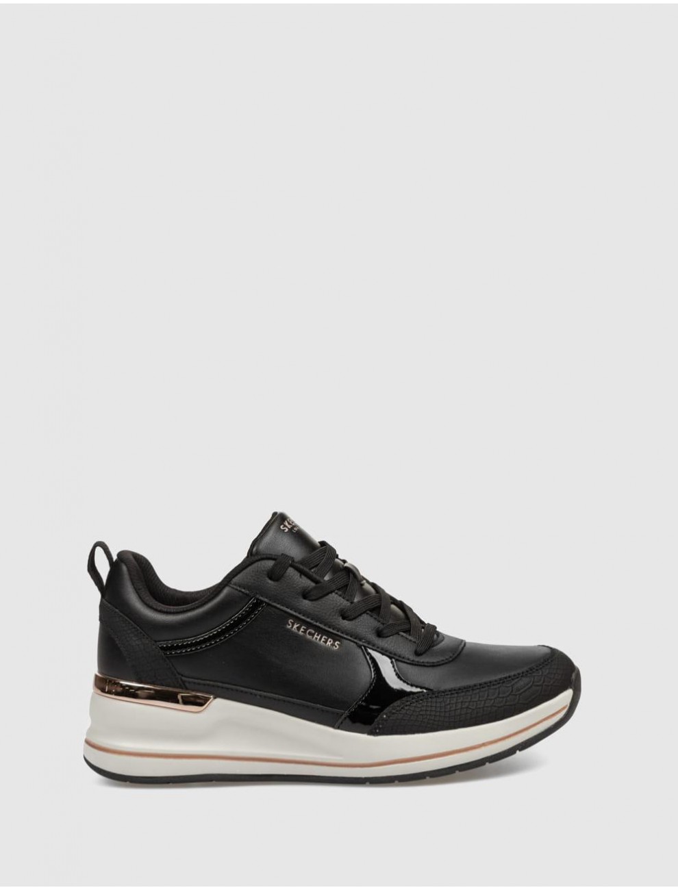 ZAPATILLA SKECHERS BILLION 2 FINE SHINE NEGRO