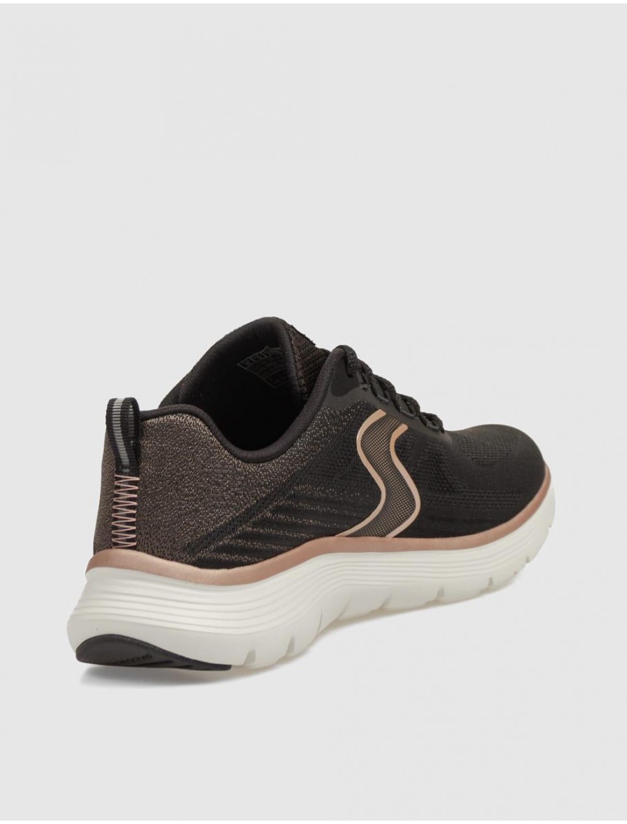 ZAPATILLA SKECHERS FLEX APPEAL 50 NEGRO