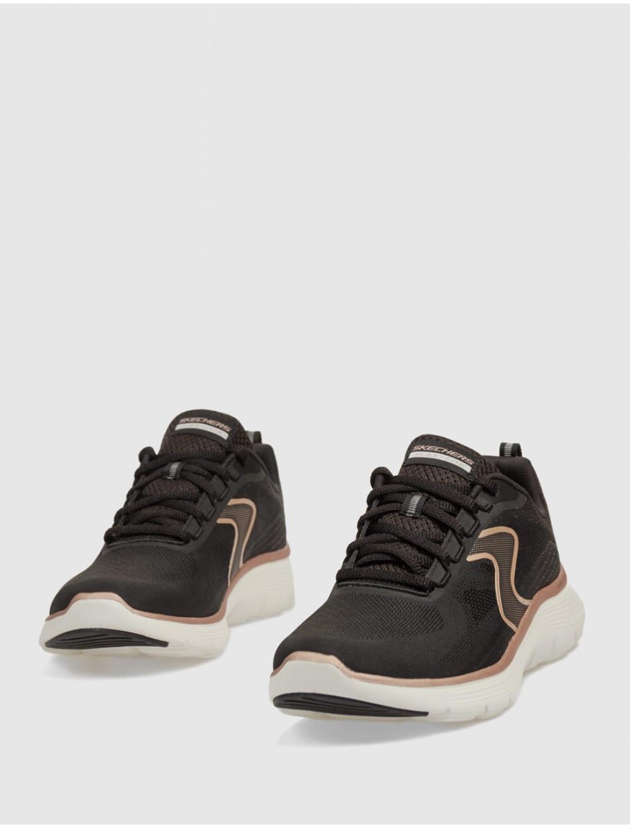 ZAPATILLA SKECHERS FLEX APPEAL 50 NEGRO