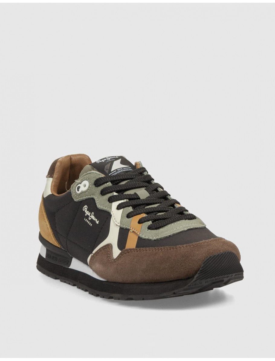 ZAPATILLA PEPE JEANS BRIT PRINTS MARRoN