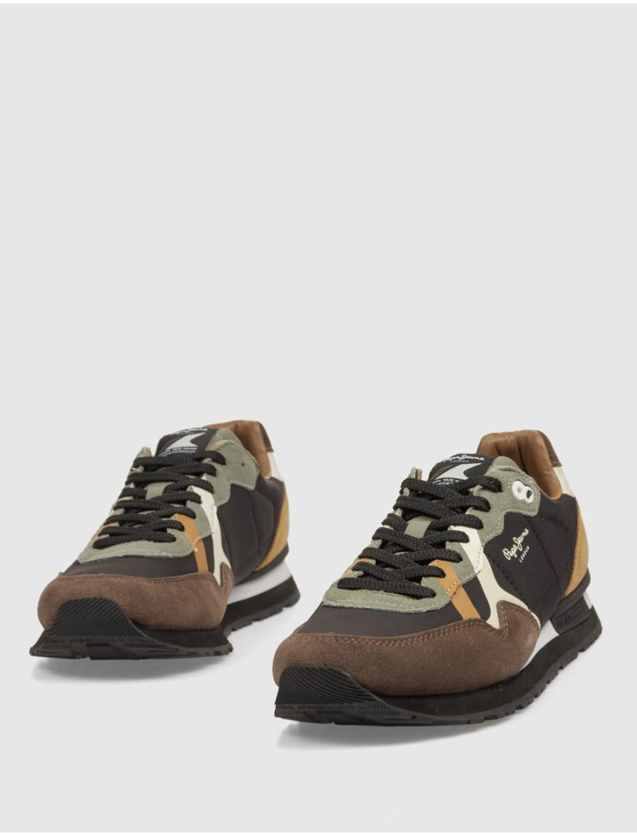 ZAPATILLA PEPE JEANS BRIT PRINTS MARRoN