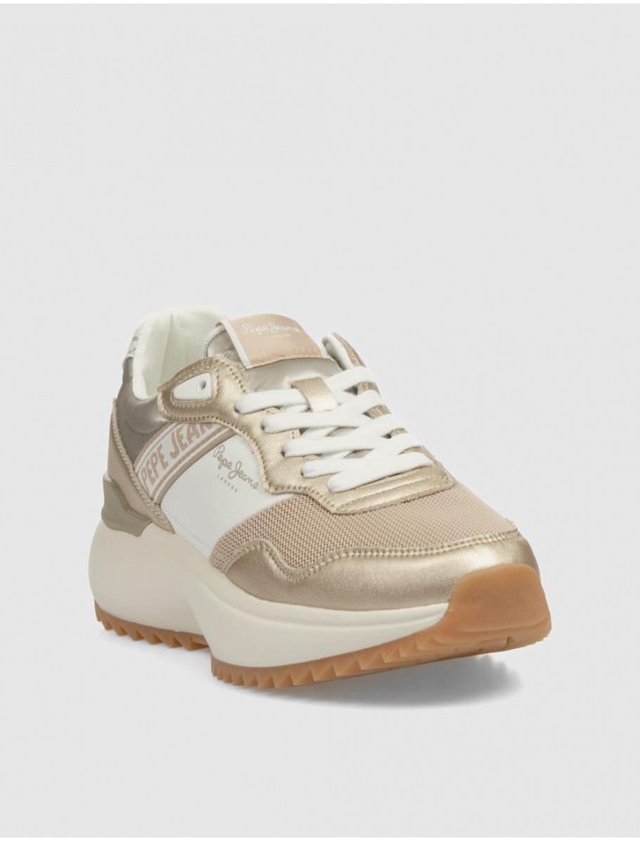 ZAPATILLA PEPE JEANS KIMI MESH ORO