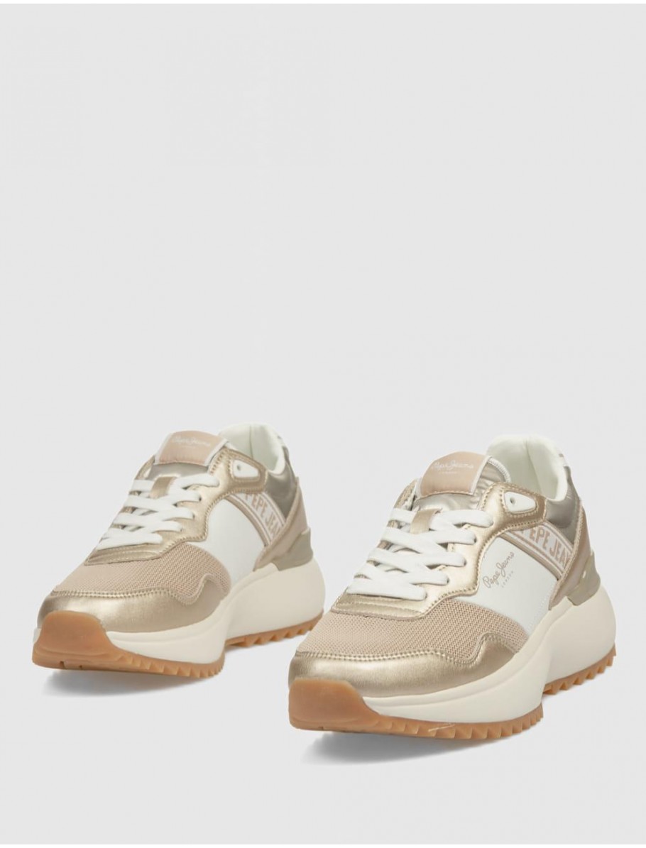 ZAPATILLA PEPE JEANS KIMI MESH ORO
