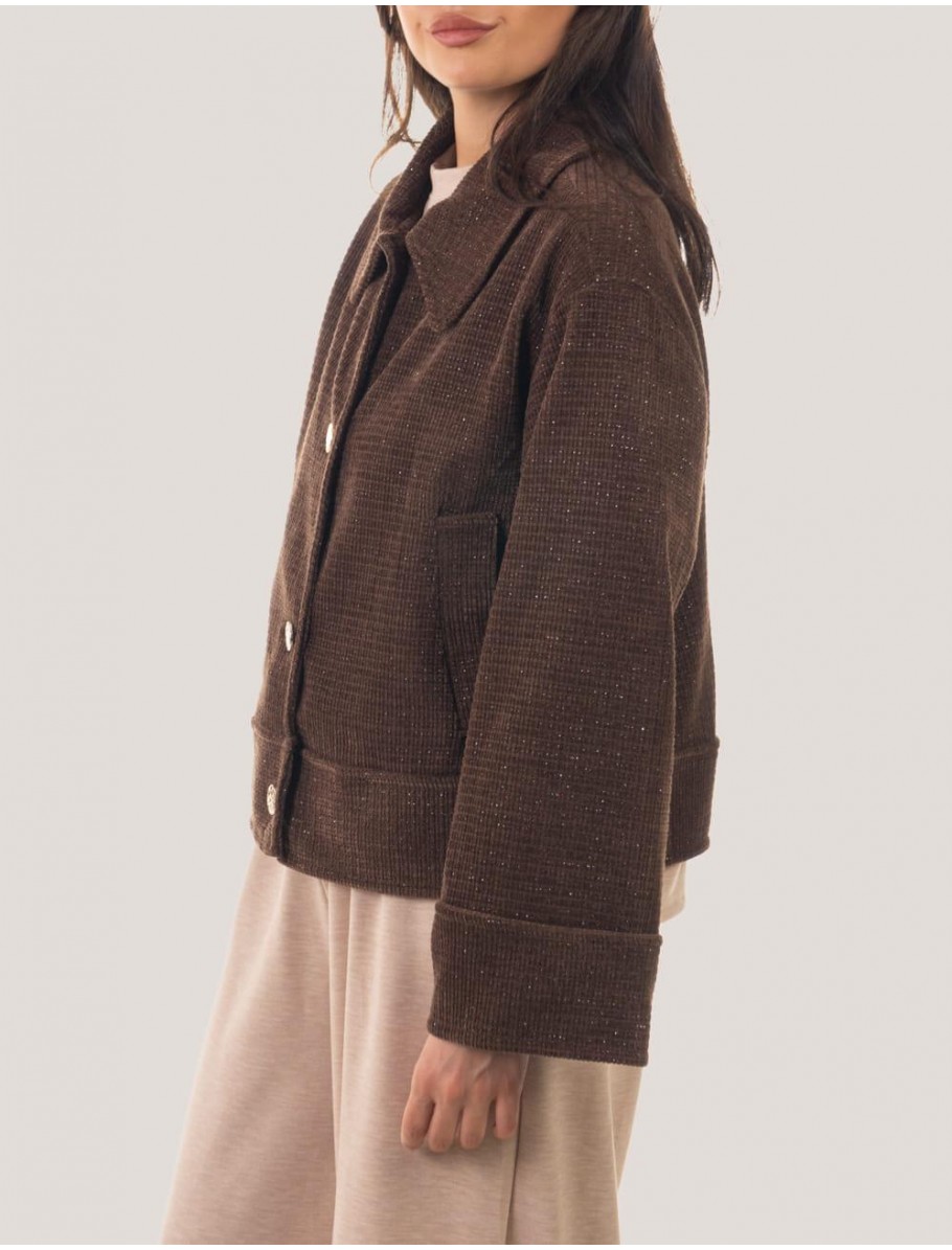 CHAQUETA OBVIO ASTRID MARRoN
