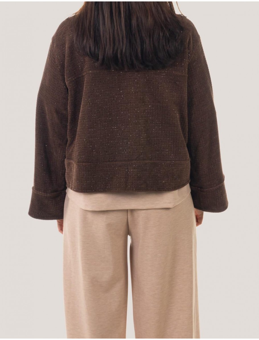 CHAQUETA OBVIO ASTRID MARRoN