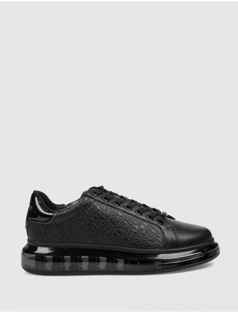ZAPATILLA KARL LAGERFED KAPRI KUSHION EMBOSS REPEAT LO LACE NEGRO