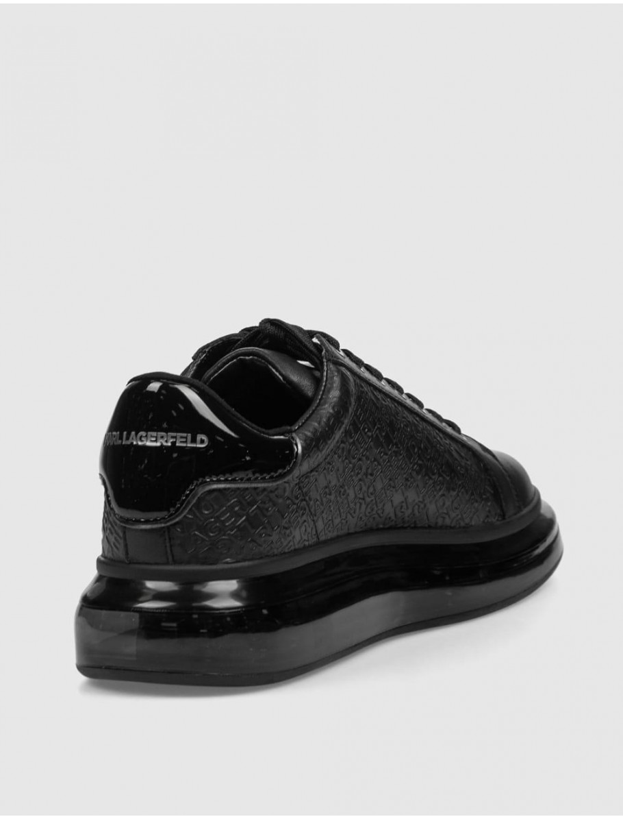 ZAPATILLA KARL LAGERFED KAPRI KUSHION EMBOSS REPEAT LO LACE NEGRO