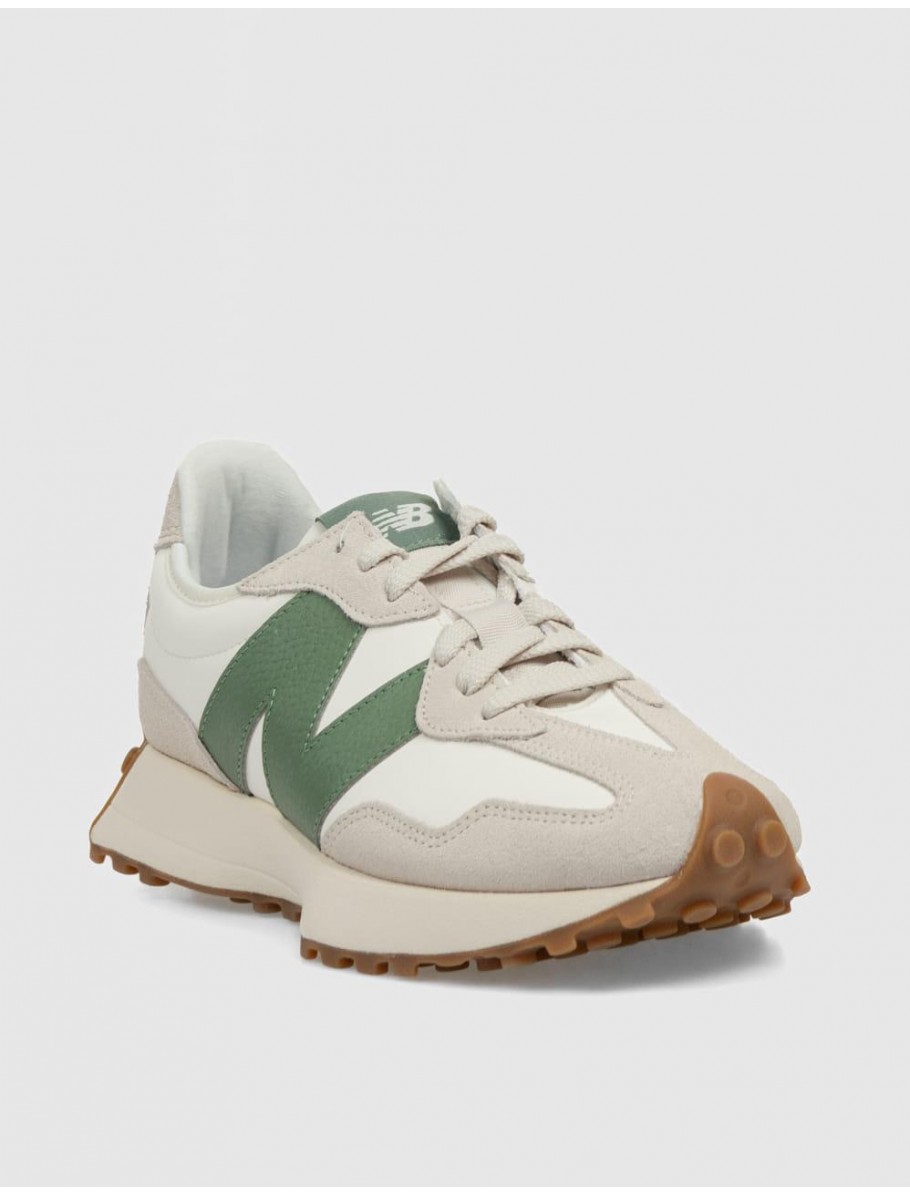 ZAPATILLA NEW BALANCE U327 BEIG VERDE