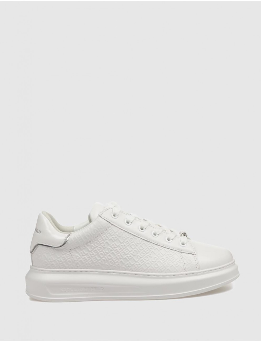 ZAPATILLA KARL LAGERFED KAPRI EMBOSS REPEAT LO LACE BLANCO