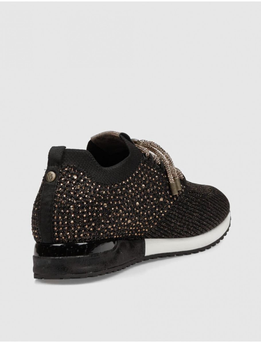 ZAPATILLA LA STRADA 2400409 NEGRO