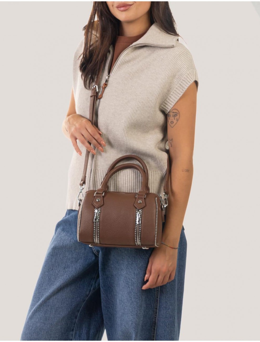 BOLSO OBVIO COMPLEMENTOS HARPER MARRoN