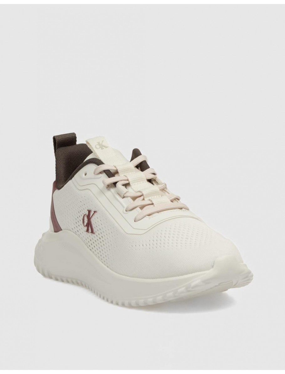 ZAPATILLA CALVIN KLEIN EVA RUNNER DRAWSTRING MIX BLANCO