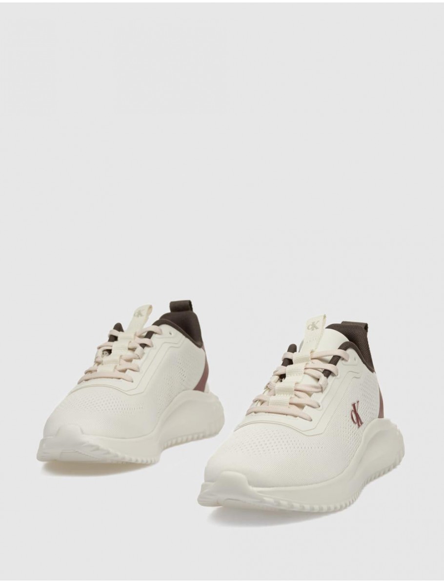 ZAPATILLA CALVIN KLEIN EVA RUNNER DRAWSTRING MIX BLANCO