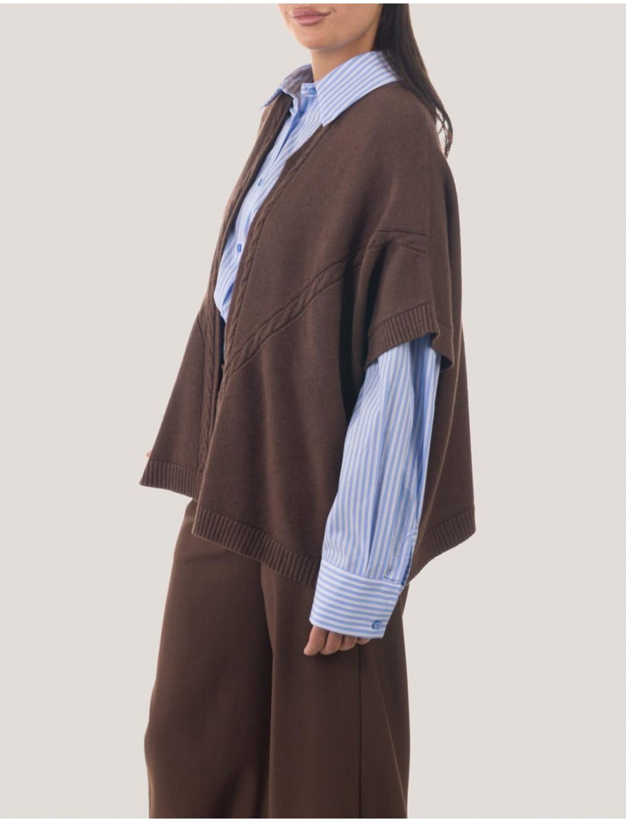 CHAQUETA OBVIO DANICA MARRoN