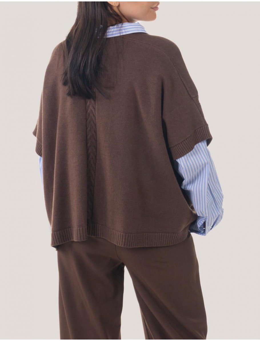 CHAQUETA OBVIO DANICA MARRoN