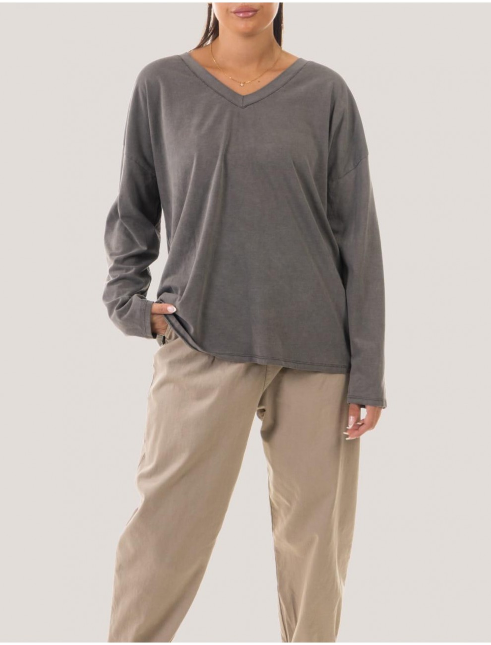 CAMISETA OBVIO CILLA GRIS