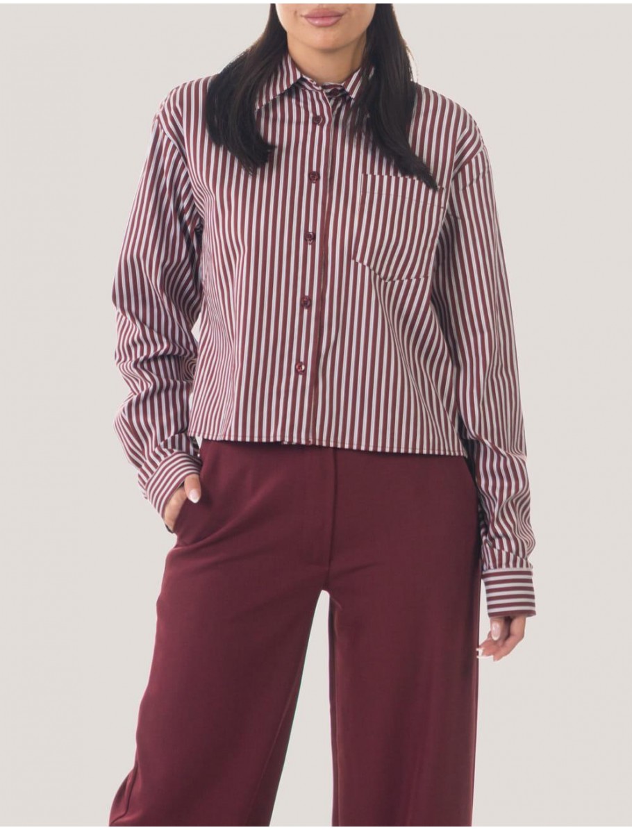 CAMISA OBVIO CLUE BURDEOS