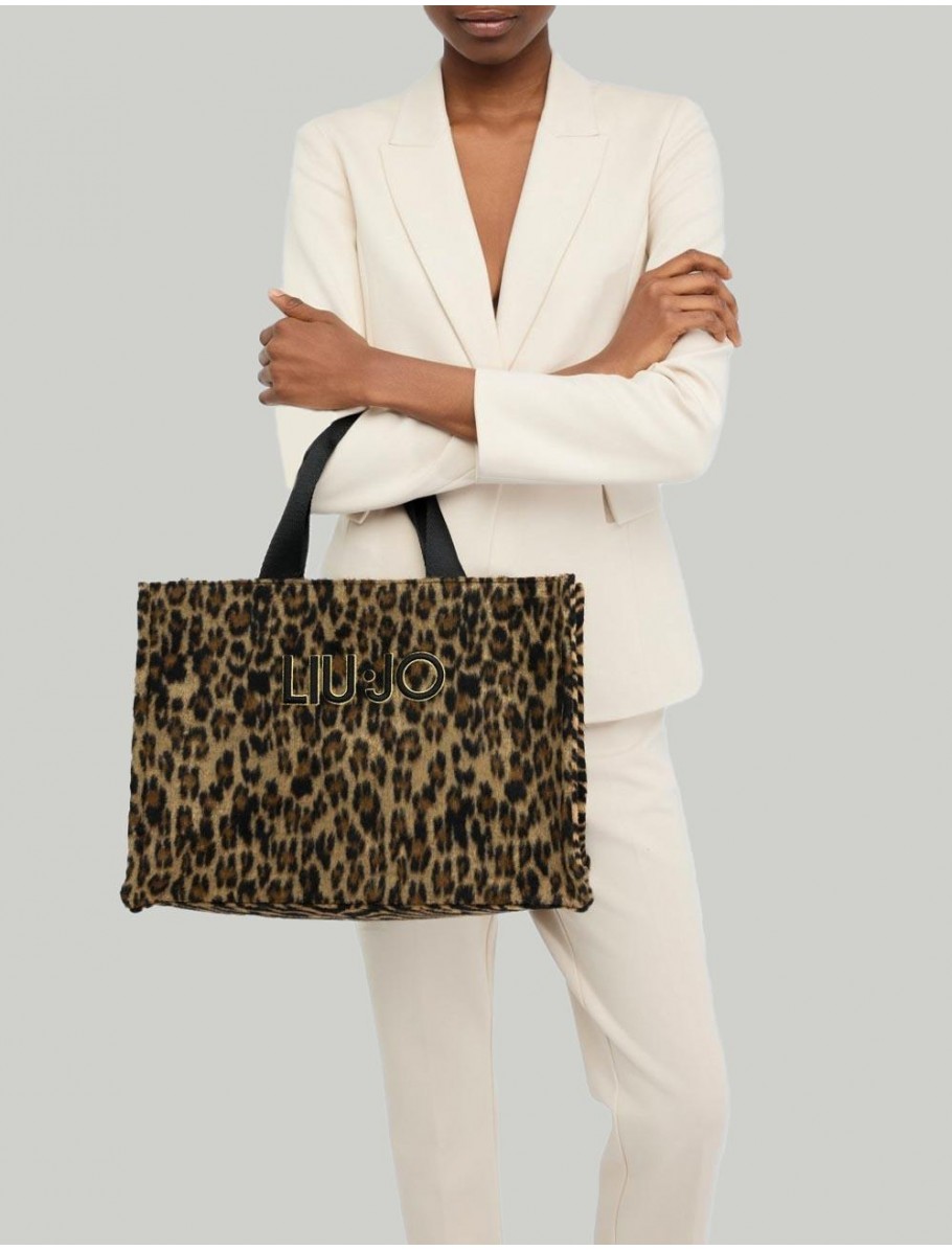 BOLSO LIUJO BOLSOS L TOTE LEOPARDO