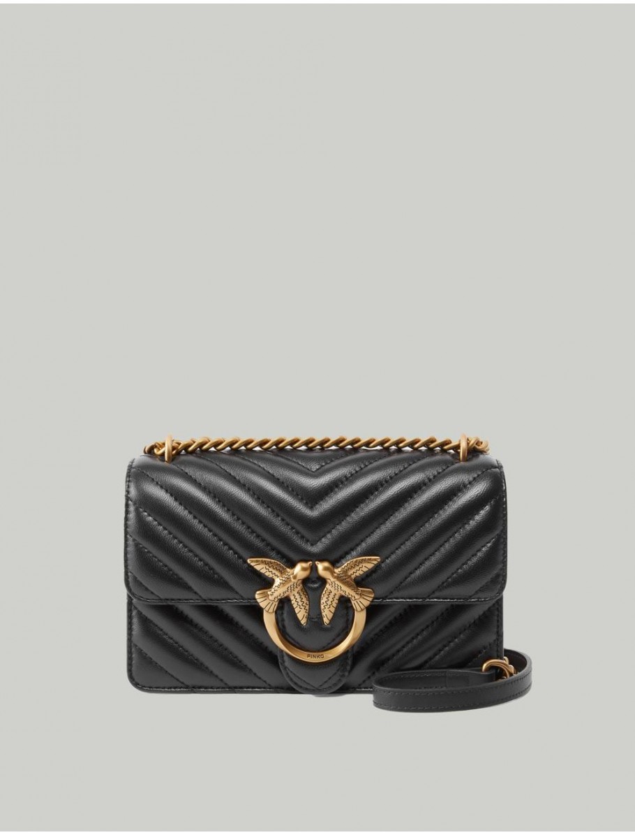 BOLSO PINKO LOVE ICON MINI NEGRO