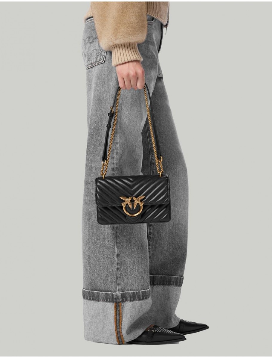 BOLSO PINKO LOVE ICON MINI NEGRO