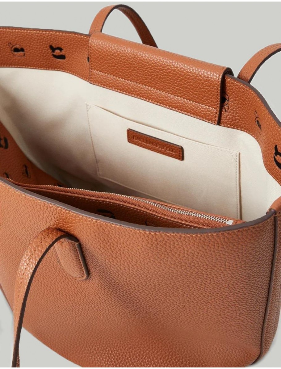 BOLSO KARL LAGERFED IKON PEBBLE TOTE CUERO