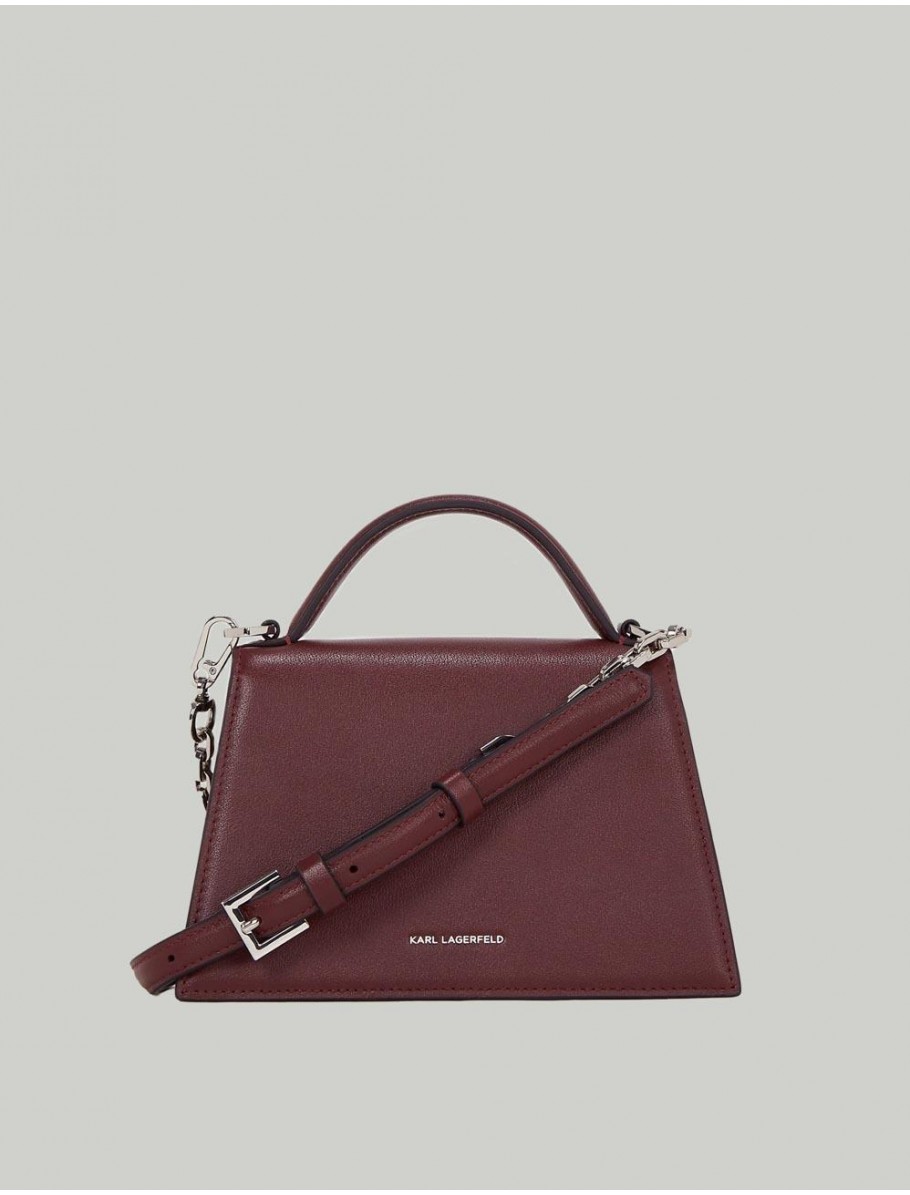 BOLSO KARL LAGERFED K SIGNATURE 20 MD CROSSBODY BURDEOS