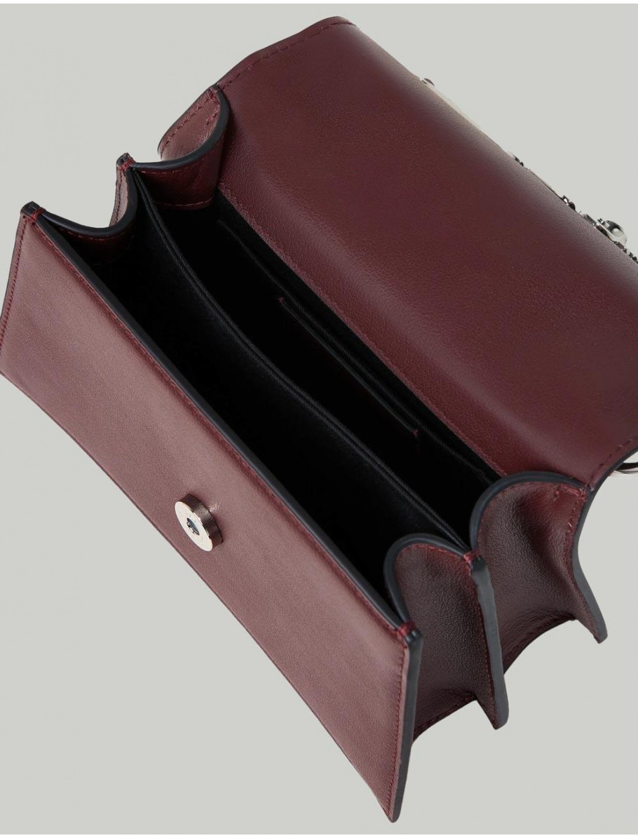 BOLSO KARL LAGERFED K SIGNATURE 20 MD CROSSBODY BURDEOS