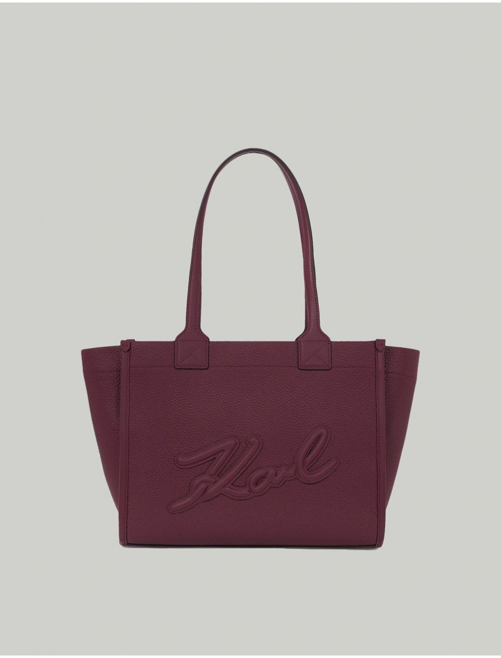 BOLSO KARL LAGERFED K SKUARE EW MD TOTE GRAINY BURDEOS