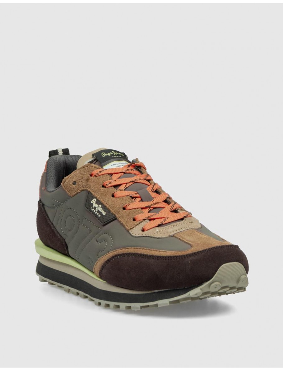 ZAPATILLA PEPE JEANS FOSTER CONNECTED MARRoN