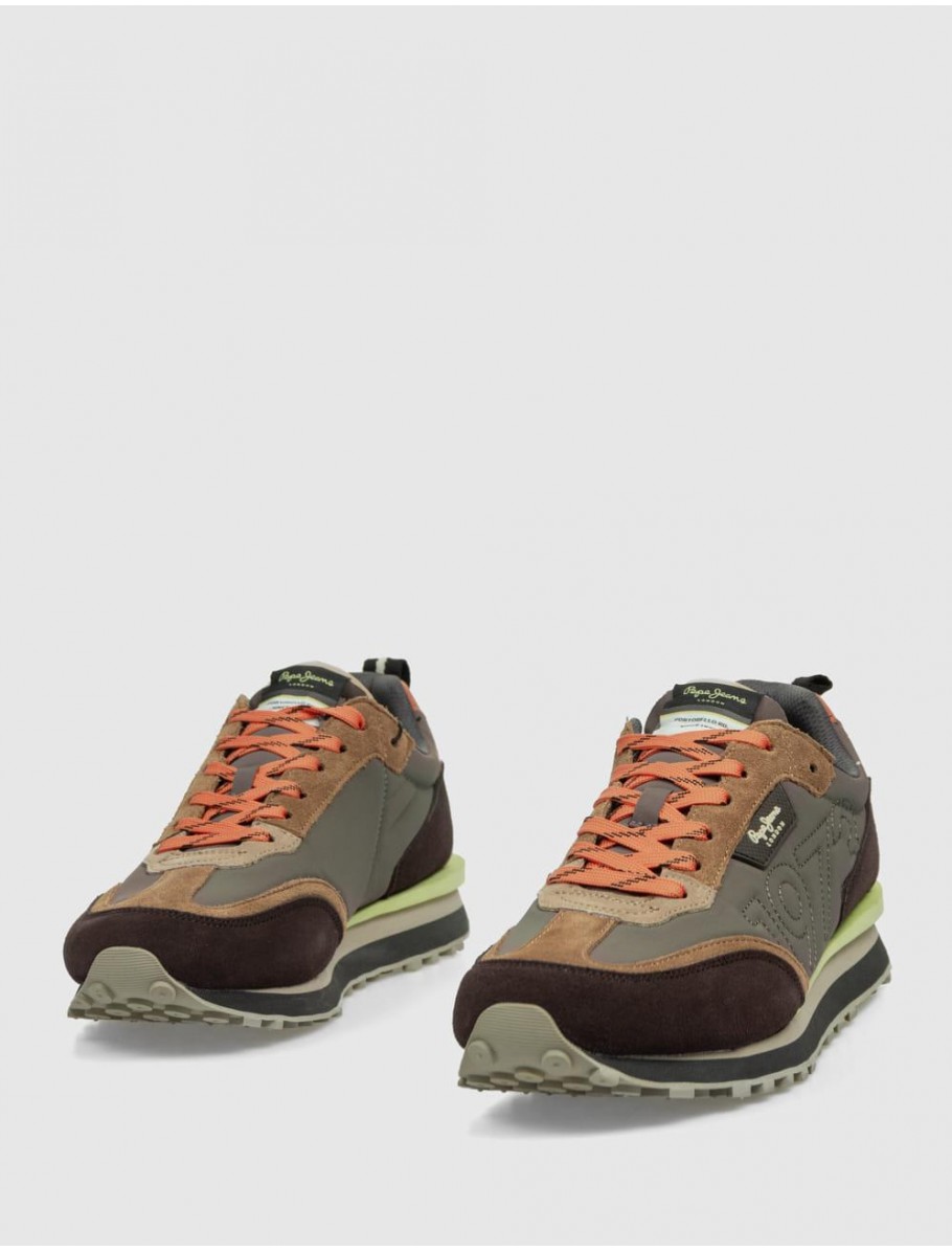 ZAPATILLA PEPE JEANS FOSTER CONNECTED MARRoN