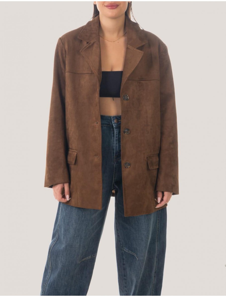 CHAQUETA OBVIO ROS MARRoN