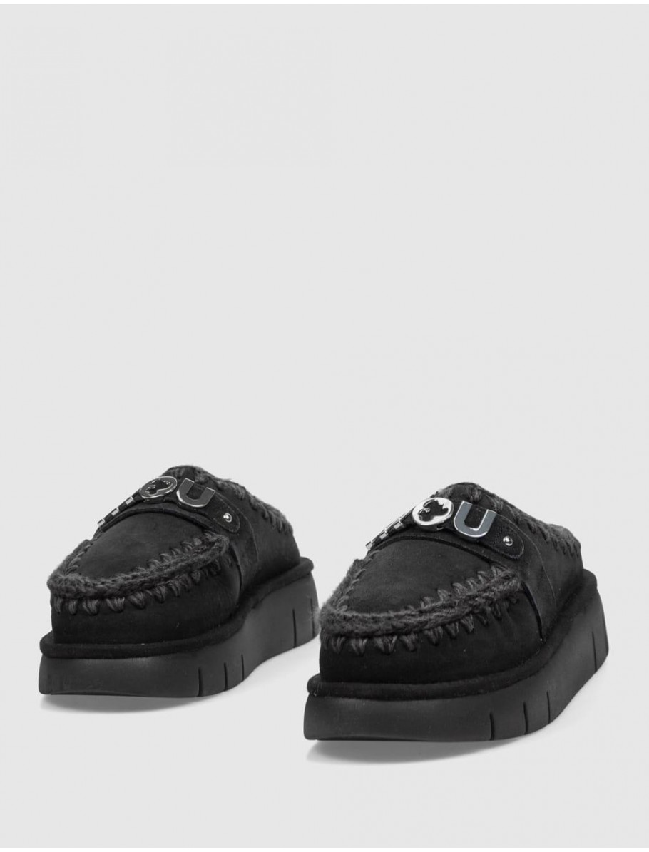 ZUECO MOU BOUNCE CLOG METAL LOGO NEGRO
