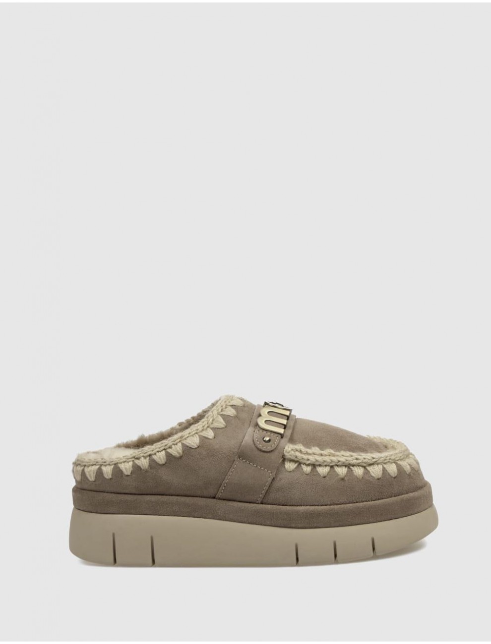 ZUECO MOU BOUNCE WELT CLOG SUEDE GRIS