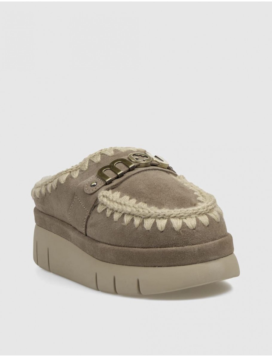 ZUECO MOU BOUNCE WELT CLOG SUEDE GRIS