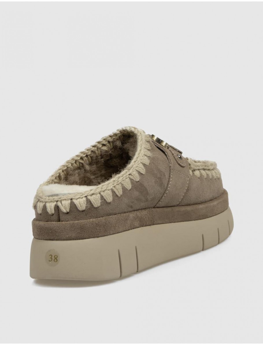 ZUECO MOU BOUNCE WELT CLOG SUEDE GRIS