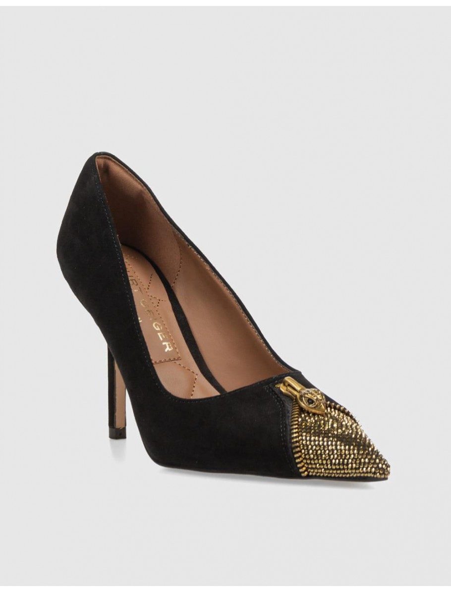 SALoN KURT GEIGER ZIP COURT NEGRO