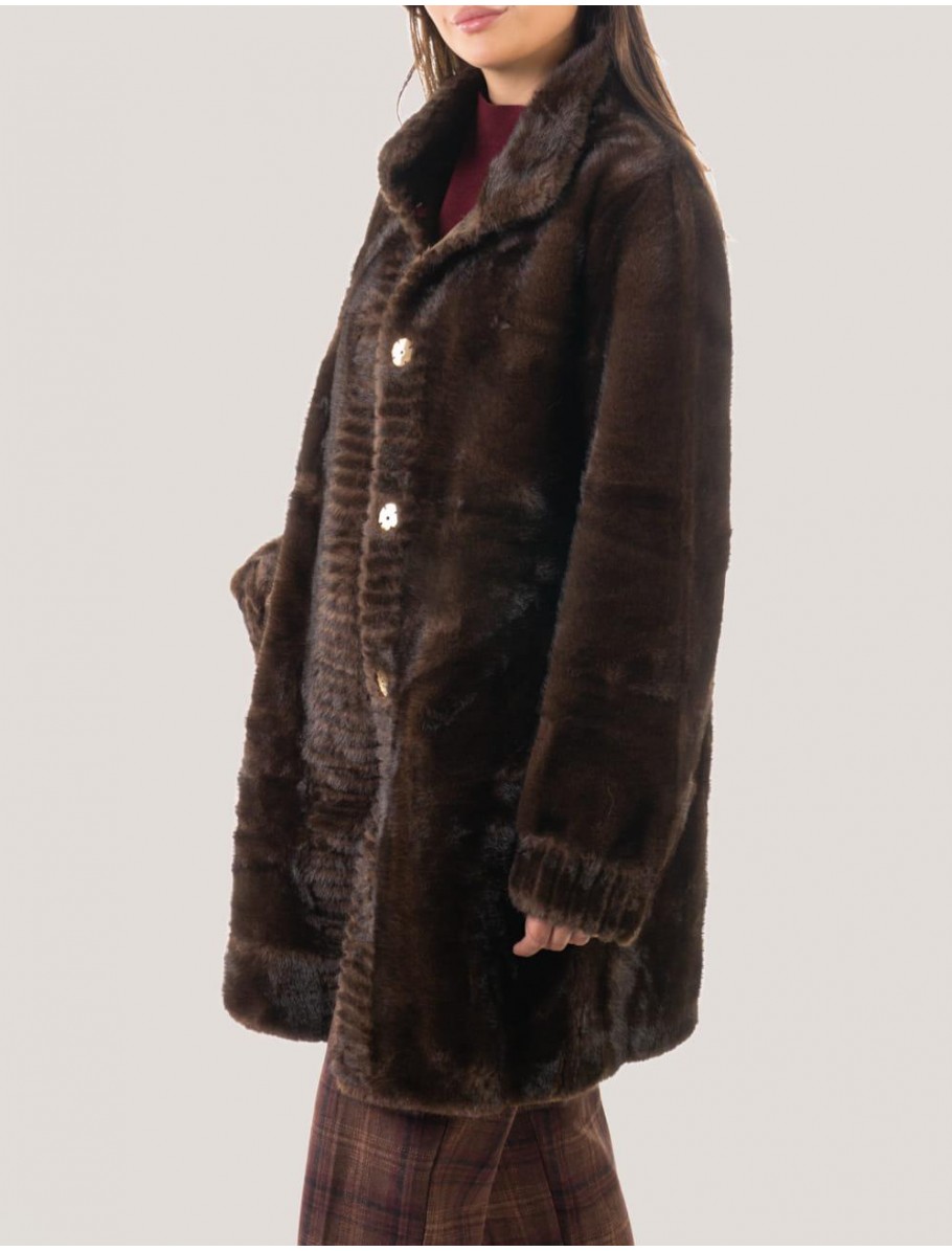 CHAQUETA OBVIO BOYANA MARRoN