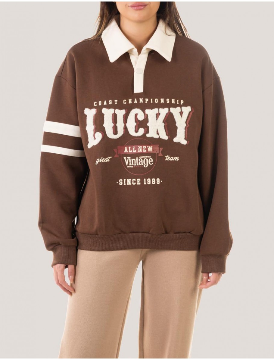 SUDADERA OBVIO BRONIA MARRoN