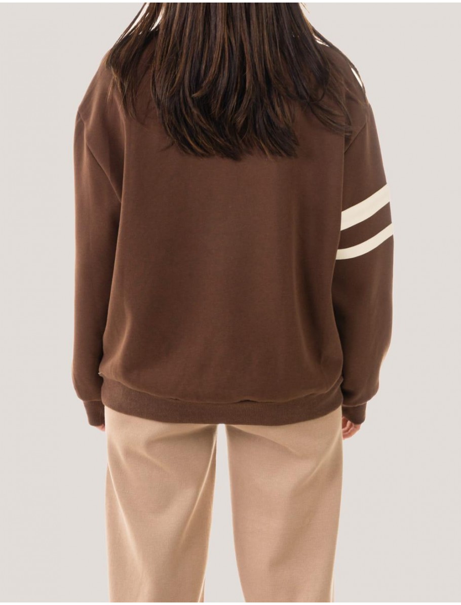SUDADERA OBVIO BRONIA MARRoN