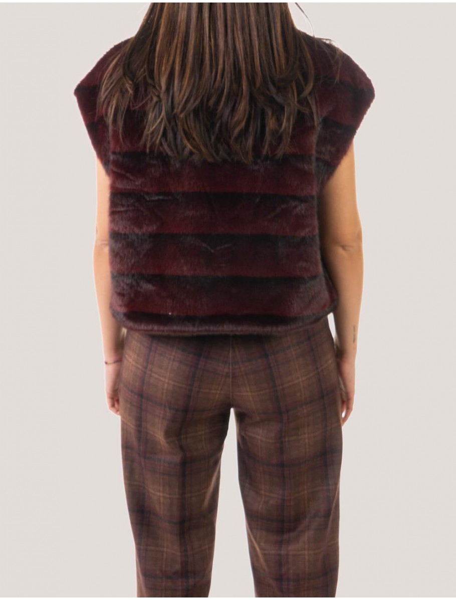 CHALECO OBVIO AMBER BURDEOS