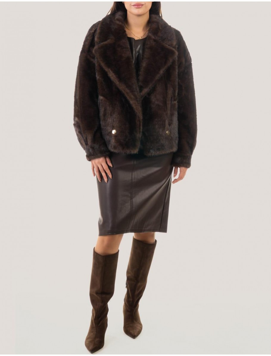 CHAQUETA OBVIO MYRTHE MARRoN