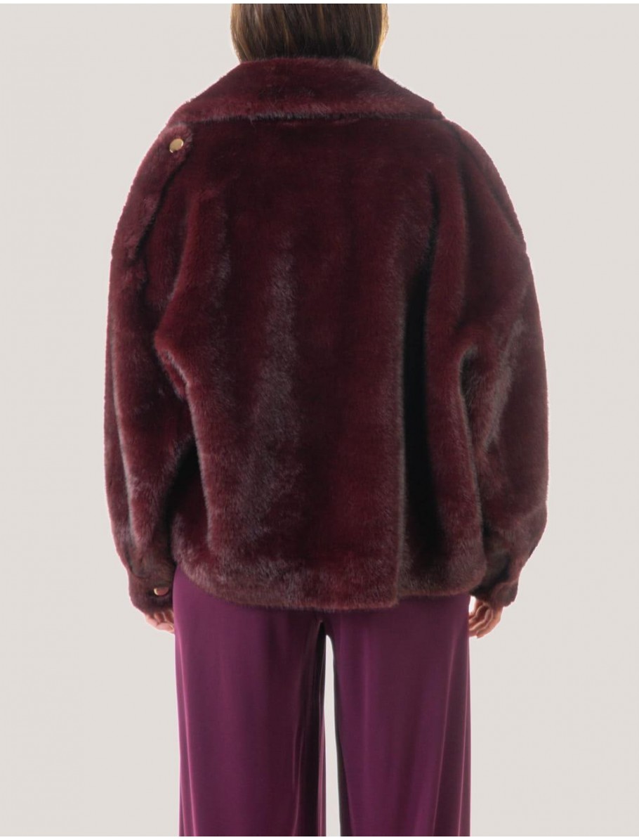 CHAQUETA OBVIO MYRTHE BURDEOS