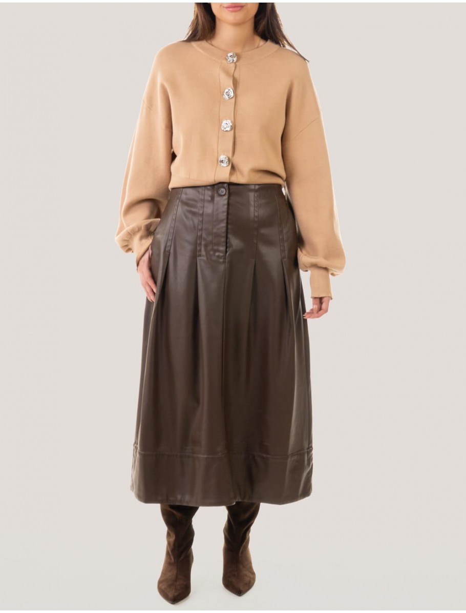 FALDA OBVIO SUJIRA MARRoN