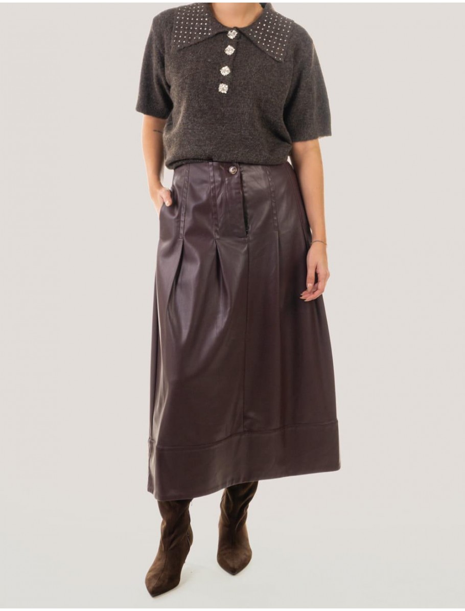 FALDA OBVIO SUJIRA BURDEOS