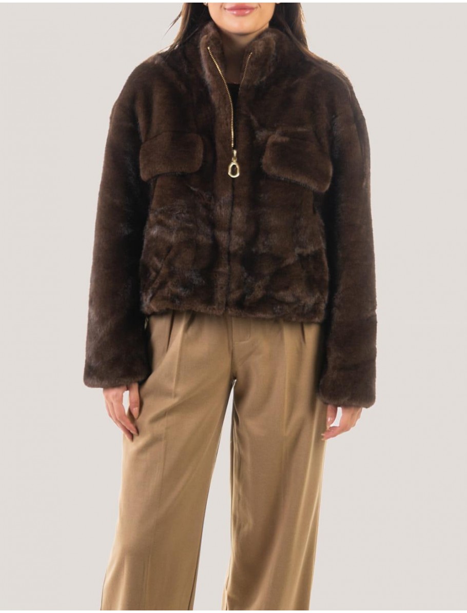 CHAQUETA OBVIO LUNA MARRoN