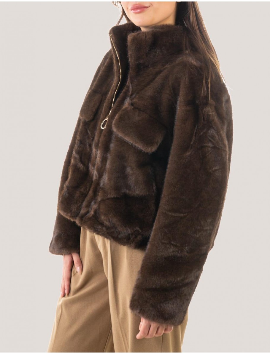 CHAQUETA OBVIO LUNA MARRoN